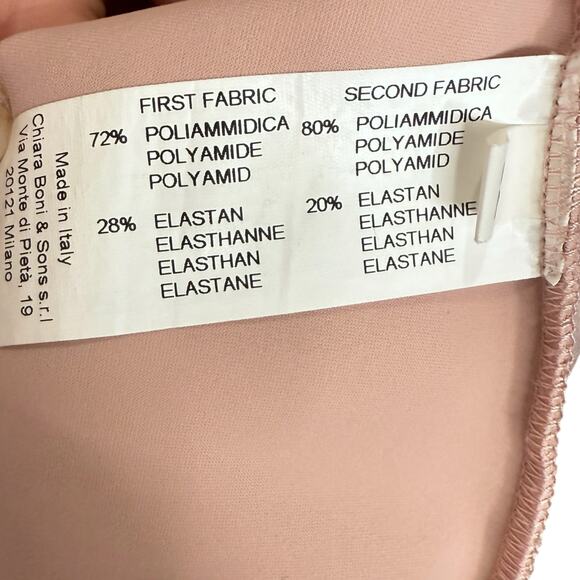 Chiara Boni Size Italian 52 Lady Illusion Maxi Dress Blush Pink Formal‎ Gown - Picture 9 of 13